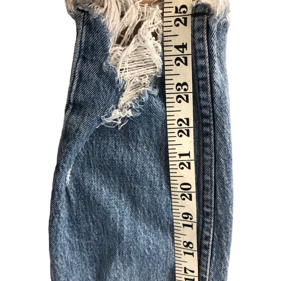 Zara The Skinny High Rise Distressed Ripped Jeans SZ 27 - Picture 15 of 15